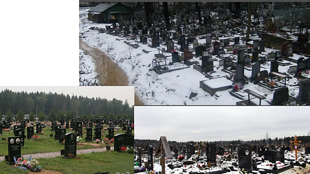 Последние годы приходя на кладбище сердце сжимается, когда видишь огромное количество черных памятников и почти полное отсутствие цветных памятников. 