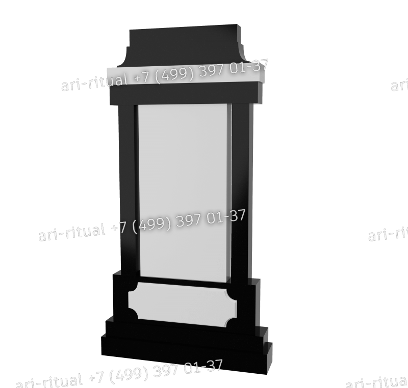 Комбинированный вертикальный памятник