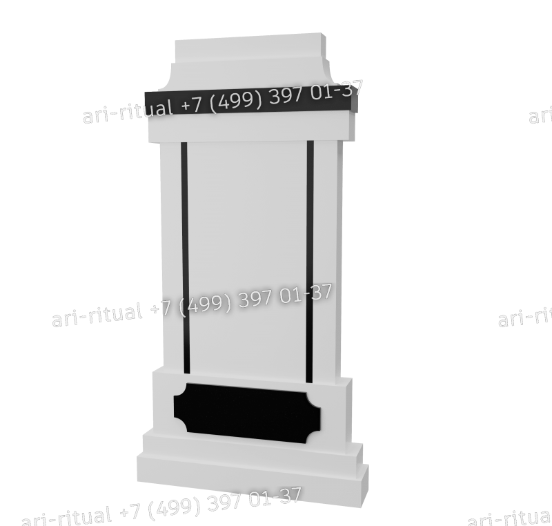 Комбинированный вертикальный памятник