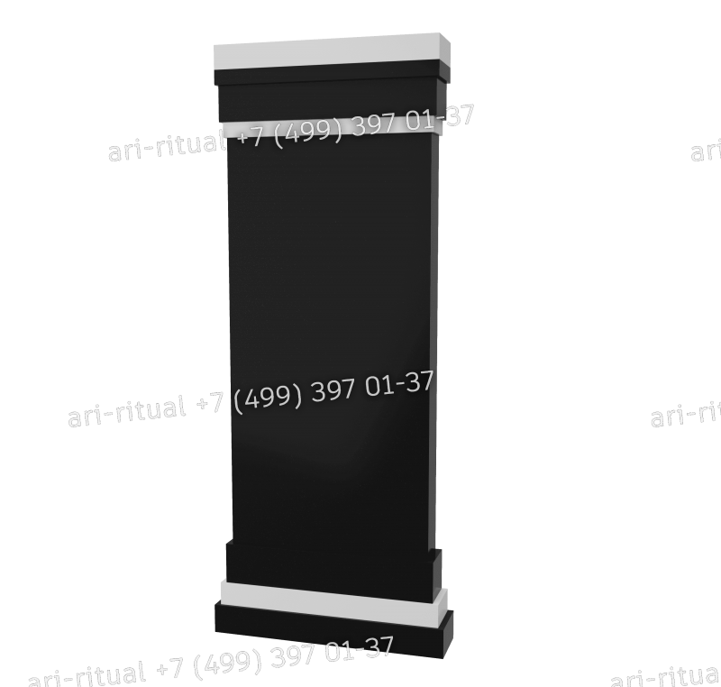 Комбинированный вертикальный памятник